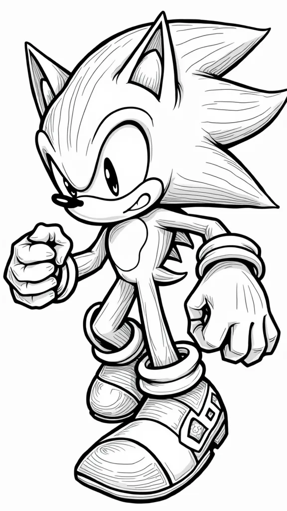 Werehog Sonic Coloring Pages